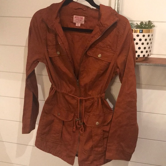 rust utility jacket